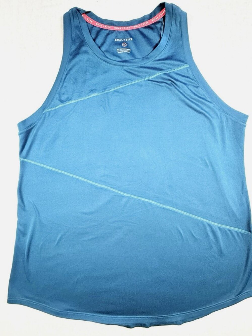Goal Five Advance Tank Top Women XL Blue Sleeveless Shirt Moisture Wick‎ Stretch